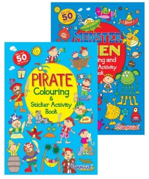 MY FUN STICKER ACTIVITY BOOK PIRATES / MONSTERS