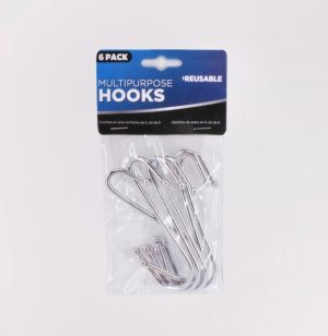 S SHAPE HOOK PACK OF 6