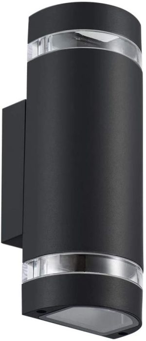 KANLUX IP44 MAX 35W GU10 OUTDOOR UP / DOWN WALL LIGHT - BLACK