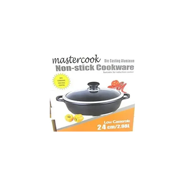 MASTERCOOK ALU DIE CASTING LOW CASSEROLE 24CM / 2.8 LITRE