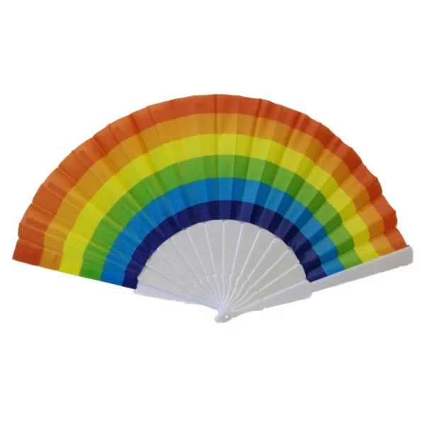 RAINBOW FOLDING HAND FAN