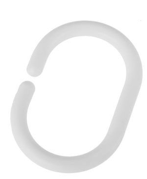 BLUE CANYON SHOWER CURTAIN HOOKS - WHITE PACK OF 12