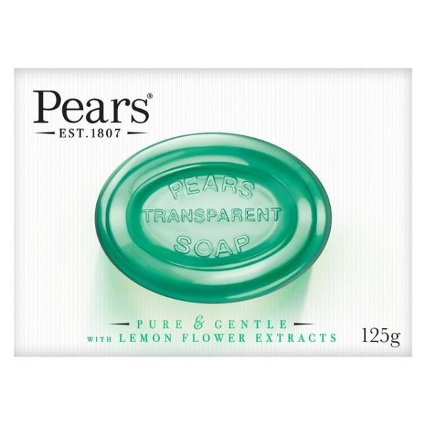 PEARS PURE & GENTLE LEMON FLOWER EXTRACTS TRANPARENT SOAP 125GM