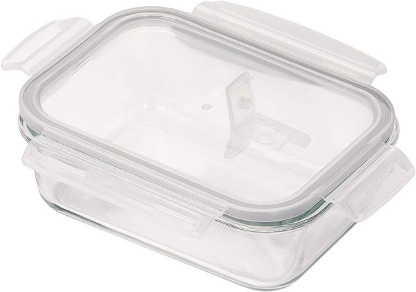 TALA BOROSILICATE GLASS STORAGE CONTAINER WITH VENTED LID 990ML