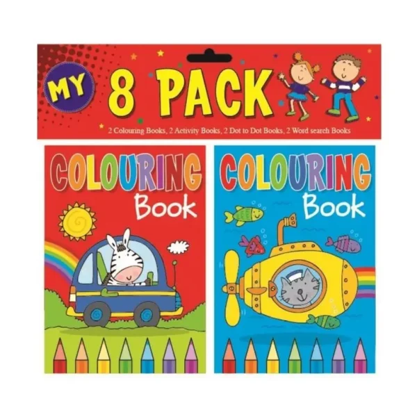 SQUIGGLE MY MINI COLOURING / ACTIVITY BOOK PACK OF 6