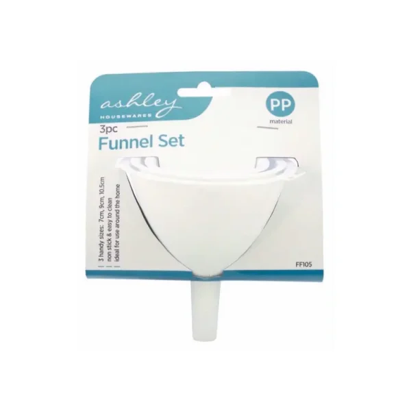 ASHLEY PLASTIC FUNNEL SET PACK OF 3