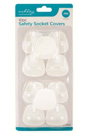 ASHLEY SAFETY SOCKET COVERS PACK OF 10