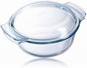 PYREX GLASS ROUND CASSEROLE 4900 ML