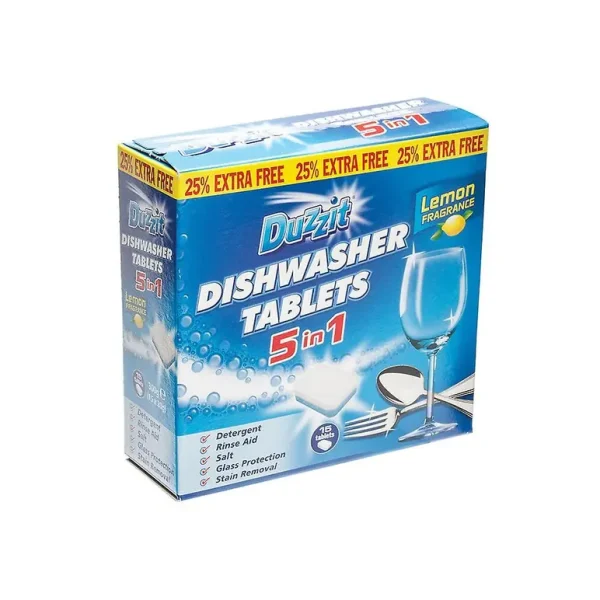 DUZZIT 4 IN 1 DISHWASHER TABLETS PACK OF 12