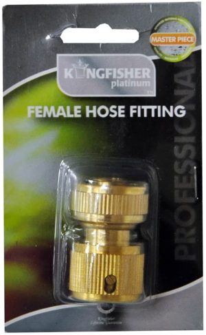 KINGFISHER PRO PLATINUM BRASS FEMALE HOSE FITTING