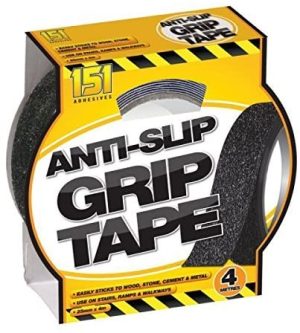 151 ANTI SLIP GRIP TAPE 25MM X 4M ADHESIVE ABRASIVE GRIT