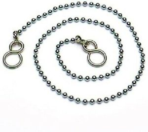 LINK TYPE CHROME PLATED BATH CHAIN & S HOOK 300MM / 12 INCH