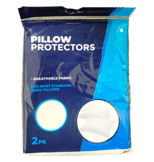 PILLOW PROTECTOR PACK OF 2 FITS MOST STANDARD SIZED PILLOW