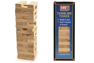 MY TRADITIONAL LARGE TUMBLING TOWER GAME WITH 54 WOODEN PIECES