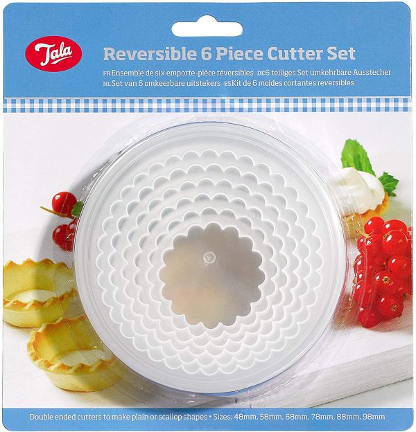 TALA REVERSIBLE PASTRY / COOKIE CUTTER PACK OF 6