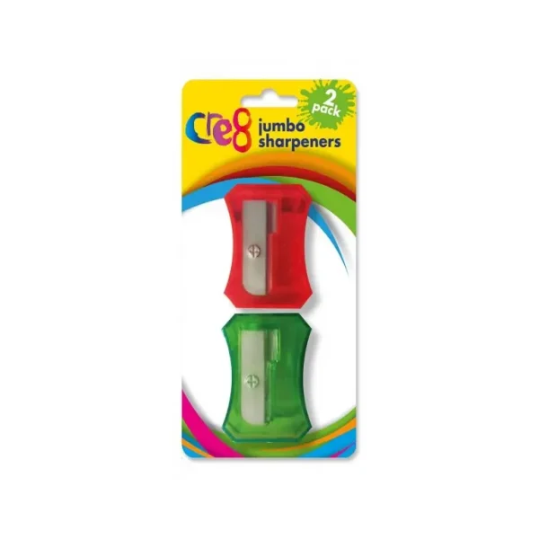 CR8 JUMBO SHARPENERS PACK OF 2