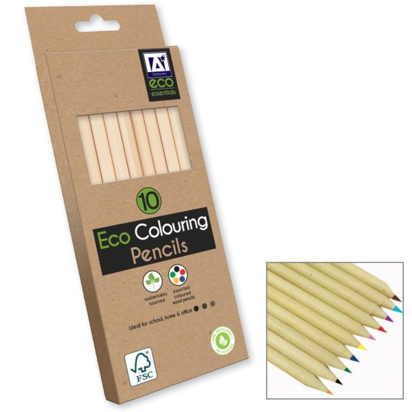 ECO ESSENTIALS ECO COLOURING PENCILS PACK OF 10