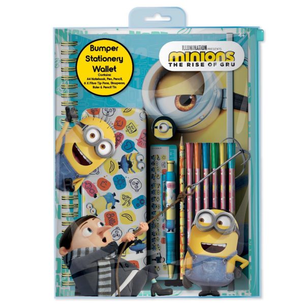 MINIONS BUMPER STATIONERY SET IN WALLET