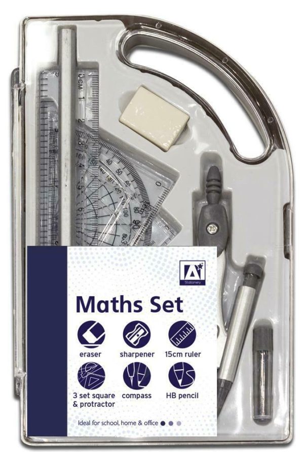 ANKER 9 PCS MATHS SET IN PLASTIC CASE