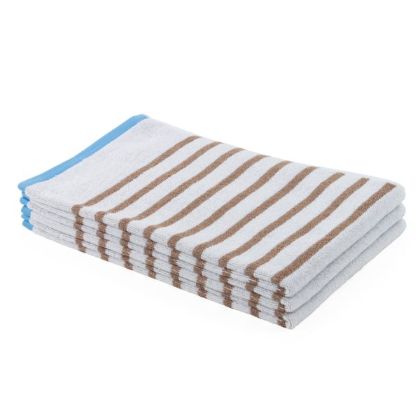 WESTWARD HO HAND TOWEL 50CM X 85CM PACK OF 3 - BROWN LINE