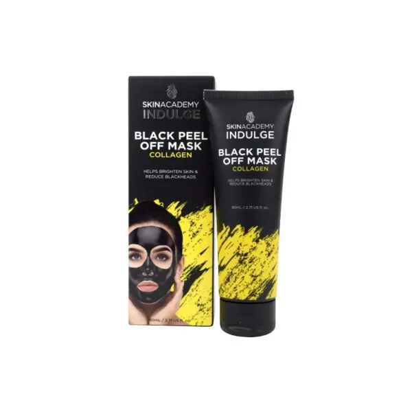 SKINACADEMY INDULGE BLACK PEEL OFF MASK - COLLAGEN