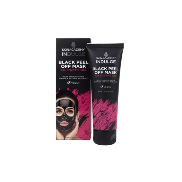 SKINACADEMY INDULGE BLACK PEEL OFF MASK - CO-ENZYME Q10