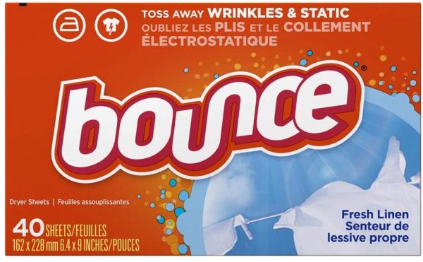 BOUNCE TUMBLE DRYER SHEETS FRESH LINEN 40 SHEETS