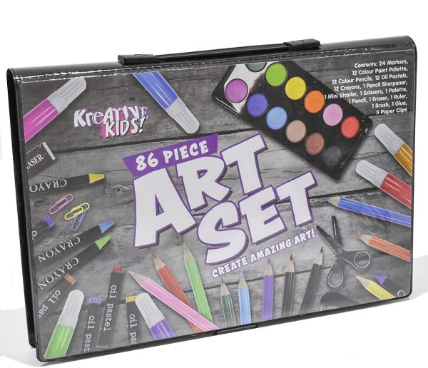 KREATIVE KIDS 86 PIECE CRAFT AND ART SET