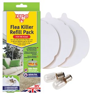 ZERO IN FLEA KILLER REFILL PACK (3 REFILL DISCS AND 2 SPARE LAMPS)