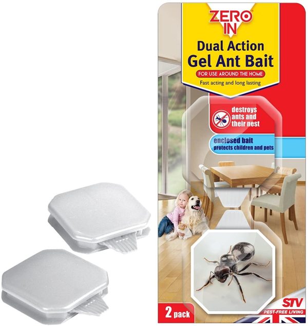 ZERO IN DUAL ACTION GEL ANT BAIT TWIN PACK