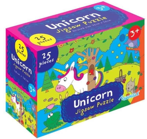 25 PIECES UNICORN BIG JIGSAW PUZZLE 35CM X 25CM