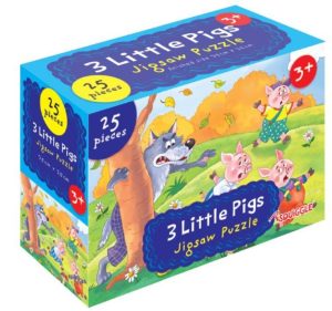 25 PIECES 3 LITTLE PIG BIG JIGSAW PUZZLE 35CM X 25CM