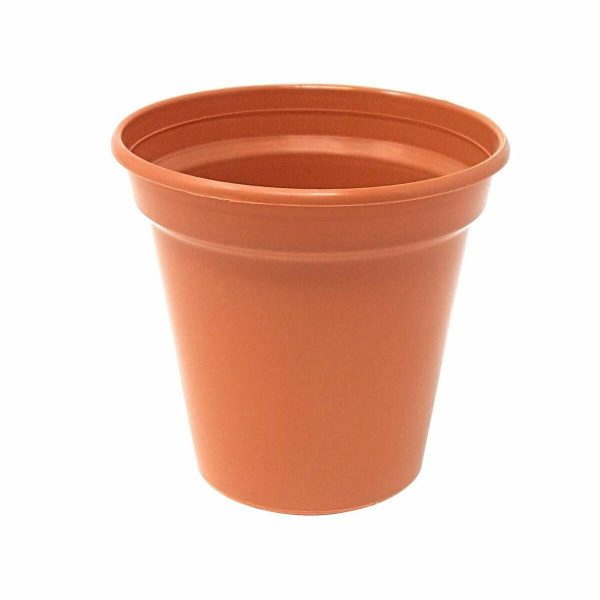 WHITEFURZE TERRACOTTA PLASTIC GARDEN PLANT POT 38CM