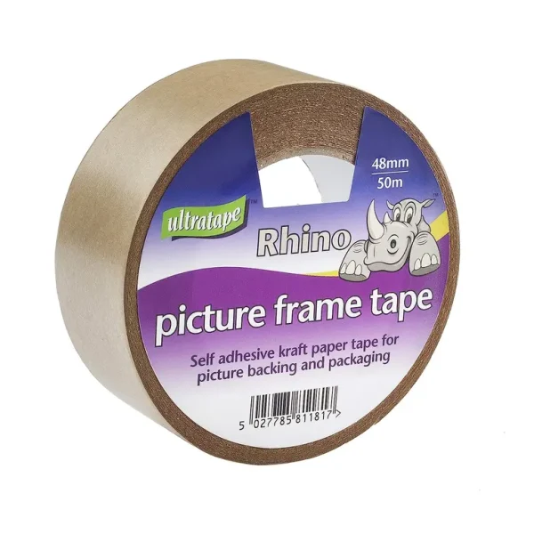 RHINO BROWN PAPER PICTURE FRAME / FRAMER TAPE 48MM X 50M