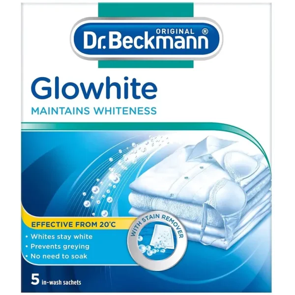 DR BECKMANN GLOWHITE WITH STAIN REMOVER 5 X 40G