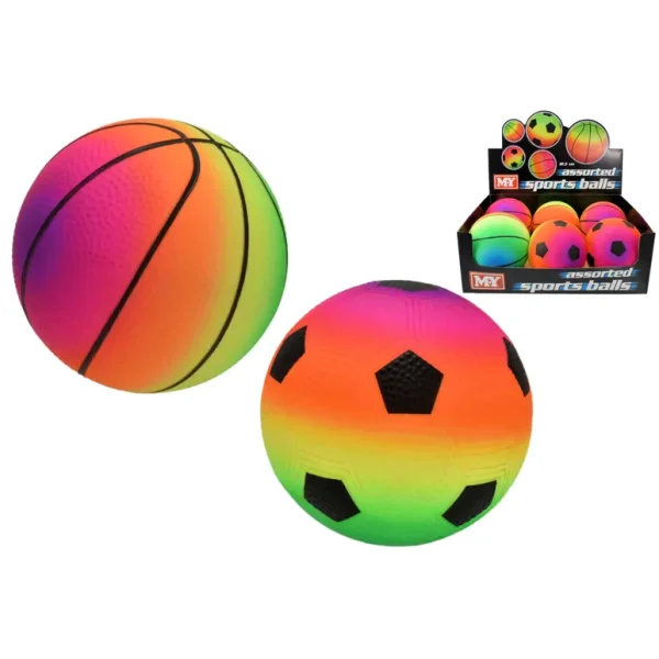 MY PVC FLUORESCENT INFLATED SPORT BALL 5" / 12.5CM