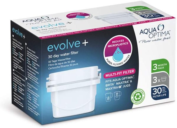 AQUA OPTIMA EPS311 EVOLVE PLUS PACK OF 3- 30 DAY WATER FILTER CARTRIDGE