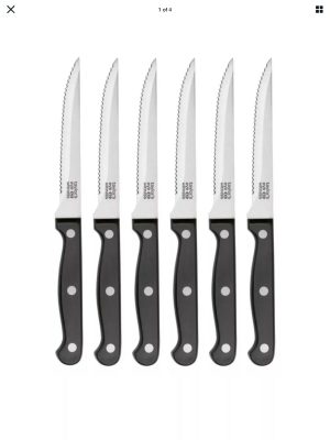 TAYLOR'S EYE WITNESS 6 PIECE STAINLESS STEEL STEAK KNIFE SET