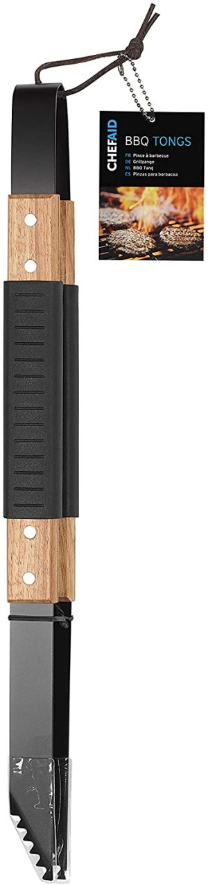 CHEF AID BBQ TONGS METAL HEAVY DUTY