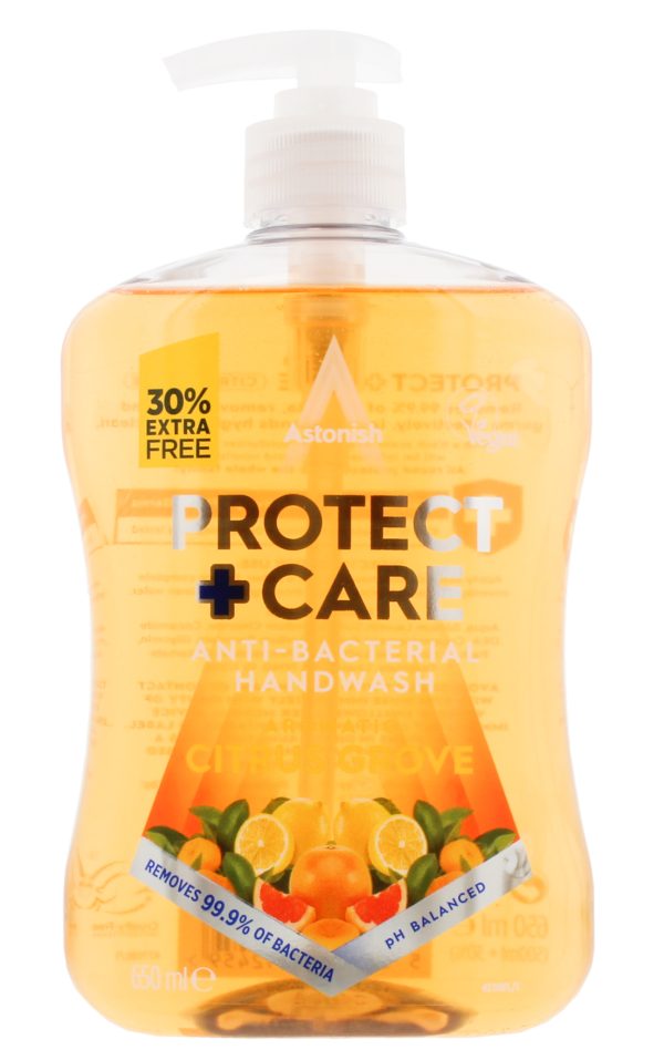 ASTONISH PROTECT PLUS CARE HAND WASH CITRUS GROVE 650ML