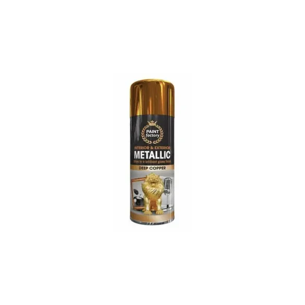 PAINT FACTORY ALL PURPOSE METALLIC COPPER 200ML SPRAY PAINT