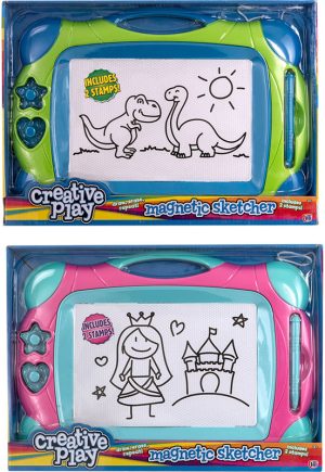 CREATIVE PLAY MAGNETIC SKETCHER INCLUDES 2 STAMPS