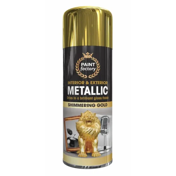 PAINT FACTORY COLOUR IT SPRAY PAINT 400ML - GOLD METALLIC