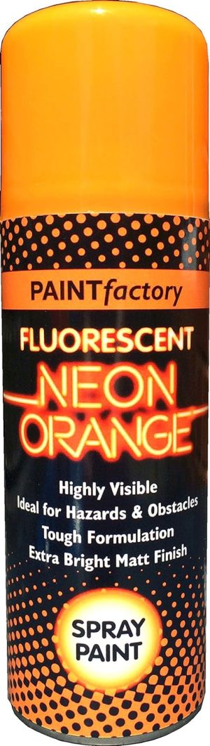 PAINT FACTORY ALL PURPOSE SPRAY PAINT 200ML - NEON ORANGE
