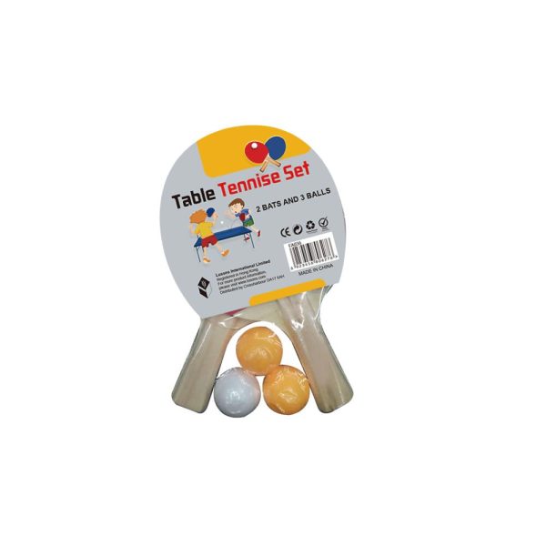 TABLE TENNIS 2 PLAYER BATS & 3 BALLS SET