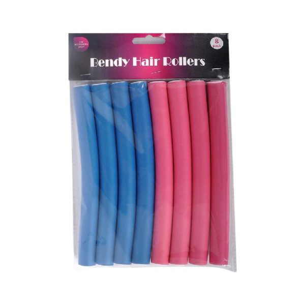 THE ACCESSORY SHOP BENDY HAIR ROLLERS PACK OF 8