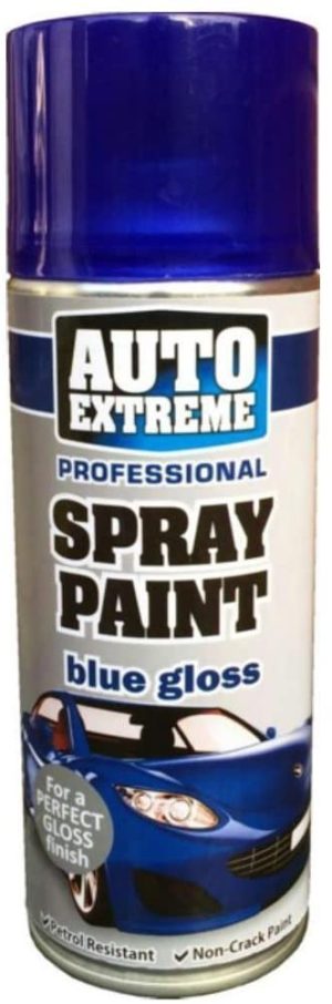 AUTO EXTREME GLOSS BLUE SPRAY PAINT 400ML