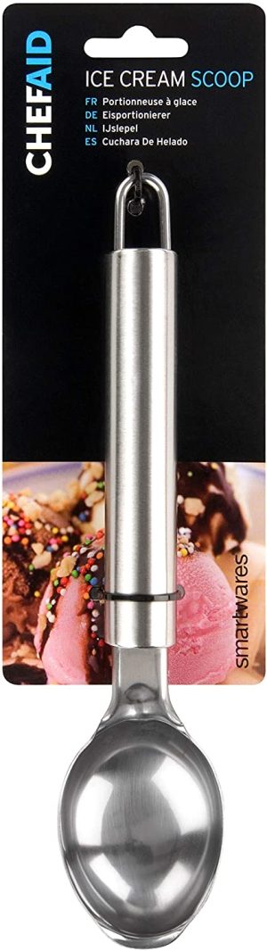CHEF AID STAINLESS STEEL ICE CREAM SCOOP