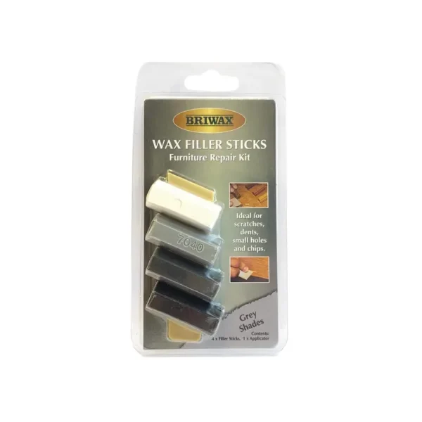 BRIWAX WAX FILLER STICKS FOR GREY COLOUR WOOD