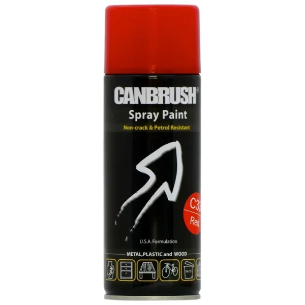 MULTI PURPOSE CANBRUSH C33 RED SPRAY PAINT 400ML